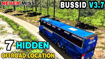 Top 7 Hidden Offroad Location In Bus Simulator Indonesia || Bussid V3.7.1 || Offroad Gamers ||