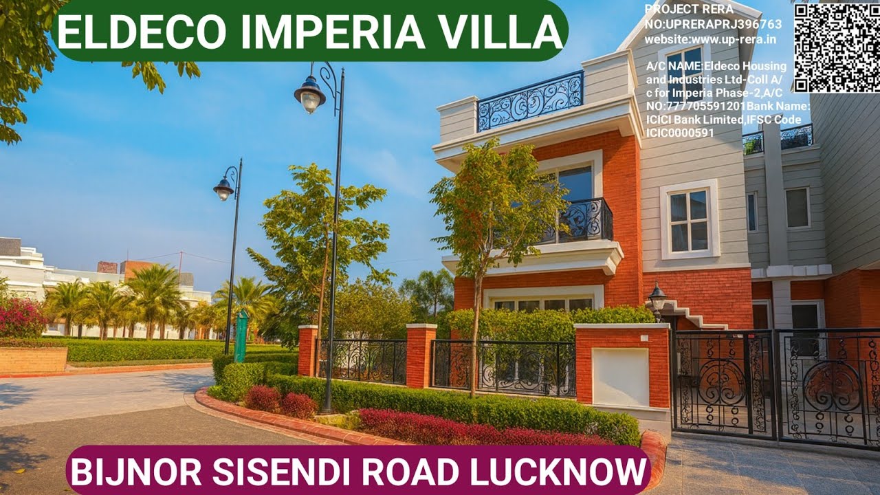 CALL:7275884757, ELDECO IMPERIA VILLA, BIJNOR SISENDI ROAD LUCKNOW,RERA APPROVED VILLA