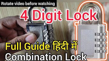 Resetabale  combination Lock/ how to use full Guide video / 4 digit bag lock / digital lock ☝️2022🕚