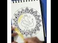 How to make ganpati mandala design viral ganesh mandala ganeshchaturthi