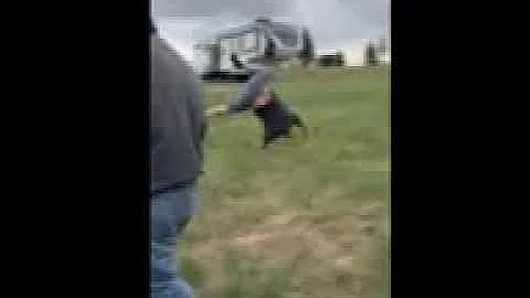 Keith Bell trying cartwheel