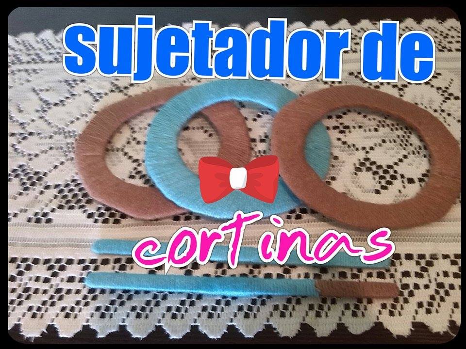 Diy sujetador de cortinas resiclado aros para cortina youtube DIY diseño Cortinas