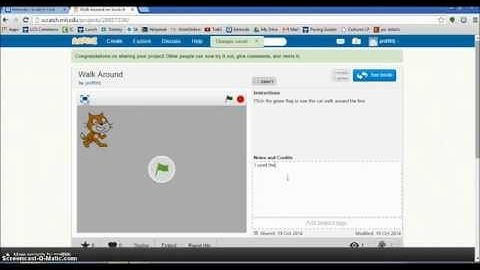 Scratch Sharing a Project