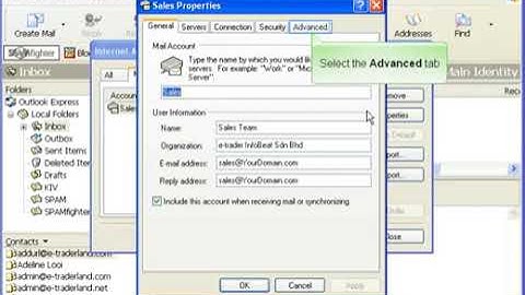 How to Change Port 26 for SMTP Outgoing Microsoft Outlook Express
