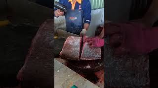 Raw Power &amp; Precision Witness Expert Fish Cutters Dismantle Huge Fish Like Never Before! 明發定置漁場 fish