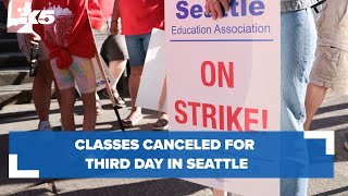 Classes canceled for third day as Seattle teacher strike continues