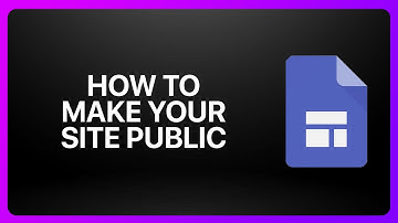 How To Make Your Google Site Public In Google Sites 2025! Tutorial