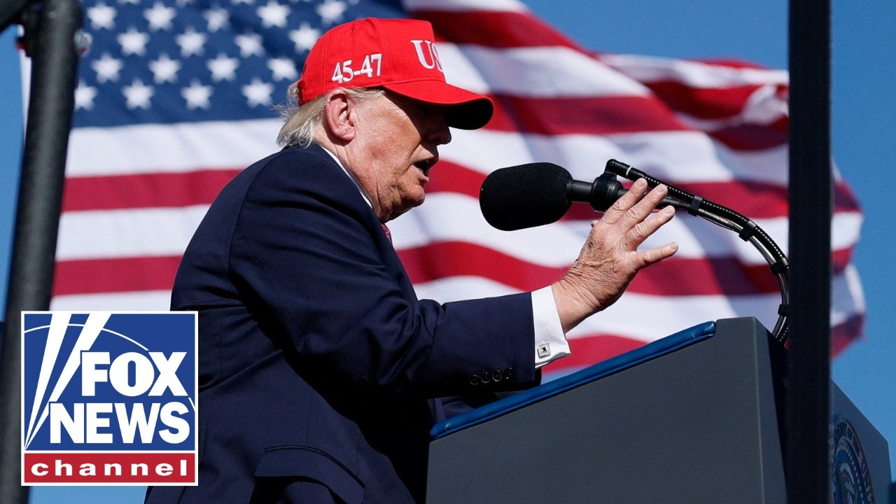 Trump delivers remarks at a rally in Montana cover