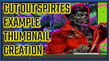 Cutting Out Sprites for Thumbnails Without the Sprite Sheet | YouTube Thumbnail Tutorials
