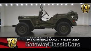 1945 Willys MB Jeep #6829 - Gateway Classic Cars of St. Louis