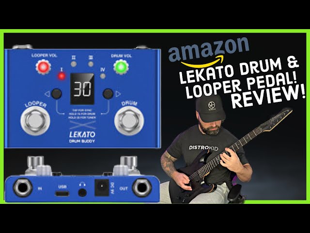 LEKATO Guitar Looper Pedal Drum Machine 2 IN 1, Stereo Guitar Drum Loop  Pedals with App, 40 Slots 160 Mins, 100 Drum Grooves, Loop Pedal Supports