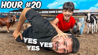 Me Saying Yes to my lil brother for 24 hours !