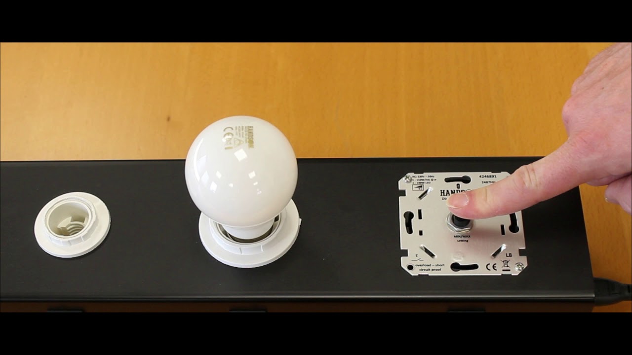 Dimmer aansluiten I HandsOn muurdimmer 2487HH