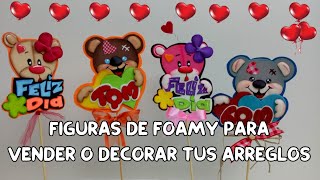 FIGURAS DE FOAMY PARA VENDER O DECORAR TUS MANUALIDADES // Letreros de foamy para vender o regalar