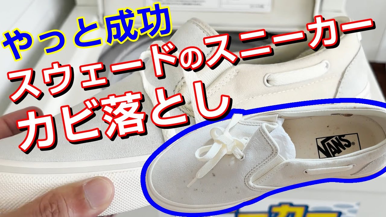 解決】スウェードスニーカーのカビ落とし バンズレーシー編 - YouTube