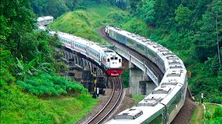 WAOWW PAPASAN DIATAS JEMBATAN‼️MENEMUKAN 17 KERETA API SORE SAAT HANTING DI SPOT EKSOTIS TUMIYANG