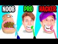 NOOB vs PRO vs HACKER In TEETH RUNNER!? (ALL LEVELS!)