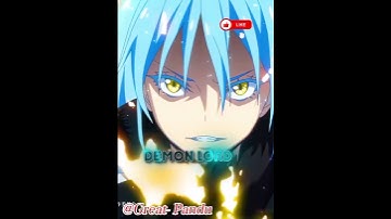 ❤️‍🔥Rimuru Becomes a Demon Lord❤️‍🔥#RimuruTempest#DemonLord#ThatTimeIGotReincarnatedAsASlime#Tensura