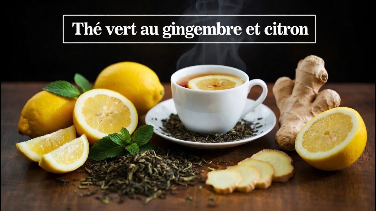 ☕😋 THÉ VERT AU GINGEMBRE ET AU CITRON POUR COMBATTRE L’INFLAMMATION ...