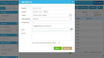 [SATISFY] - HƯỚNG DẪN LẬP PHIẾU THU, CHI