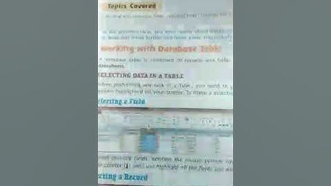 Class 8th Computer, Chapter-2 Access Table & Forms date