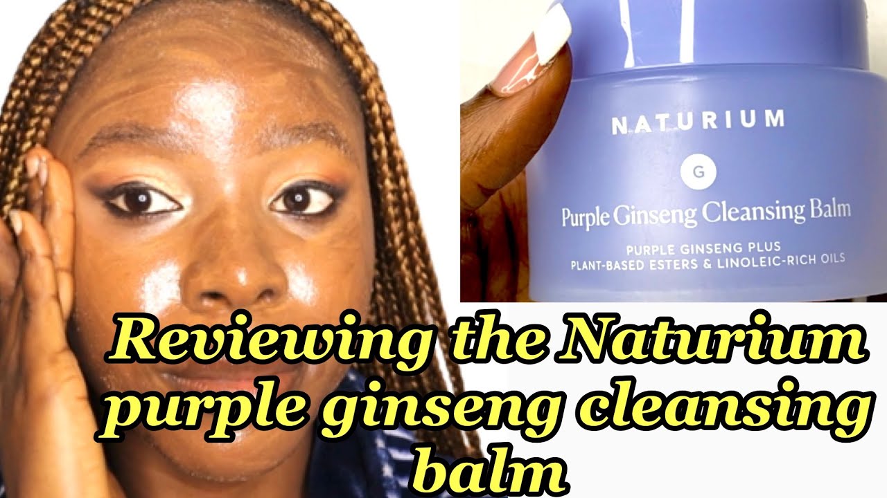 video NATURIUM Purple Ginseng Cleansing Balm