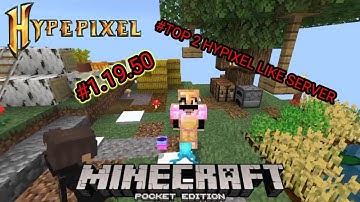 TOP 2 HYPIXEL LIKE SERVER FOR MINECRAFT PE AND JAVA #hypixel #craftersmc #wenpixel #minecraft ......