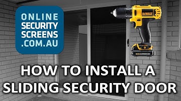 How to Install a Sliding Security Door - OnlineSecurityScreens.com.au