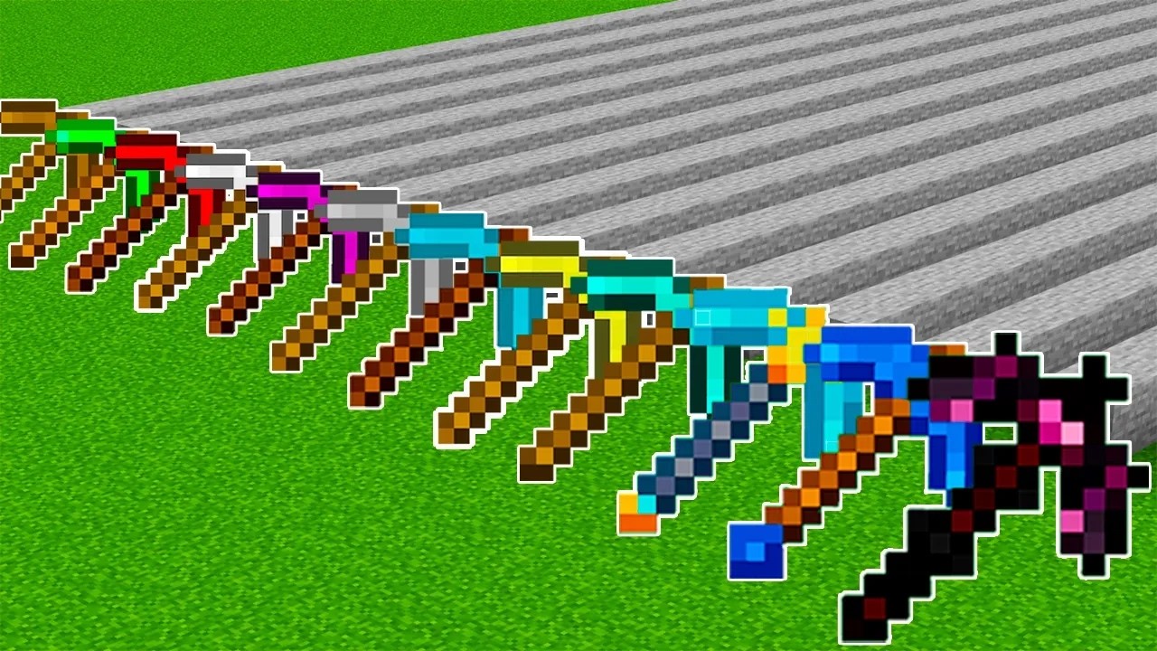 Which pickaxe is the best in Minecraft ? - YouTube