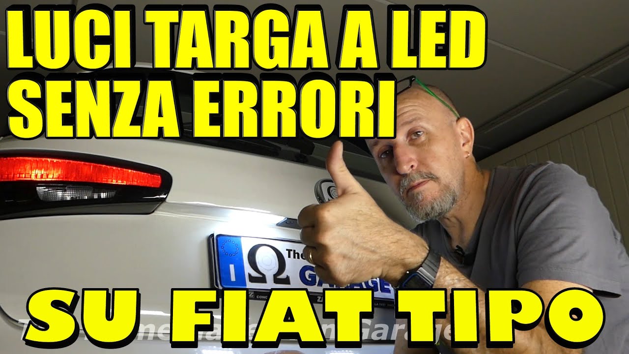 Luci targa a led SENZA ERRORI, su Fiat Tipo e altri modelli