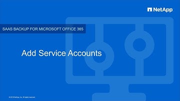 Adding Service Accounts in NetApp SaaS Backup for Office 365