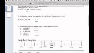 Mastery Check Measuring with a Microscope