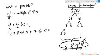 If n is a positive integer and the product of all
