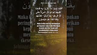 Download Lagu Surat Al An'am 44: Melupakan Peringatan Allah | Petikan Ayat Al Quran MP3