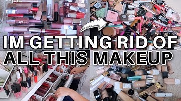 MAKEUP COLLECTION DECLUTTER... I am so proud of myself 🥲