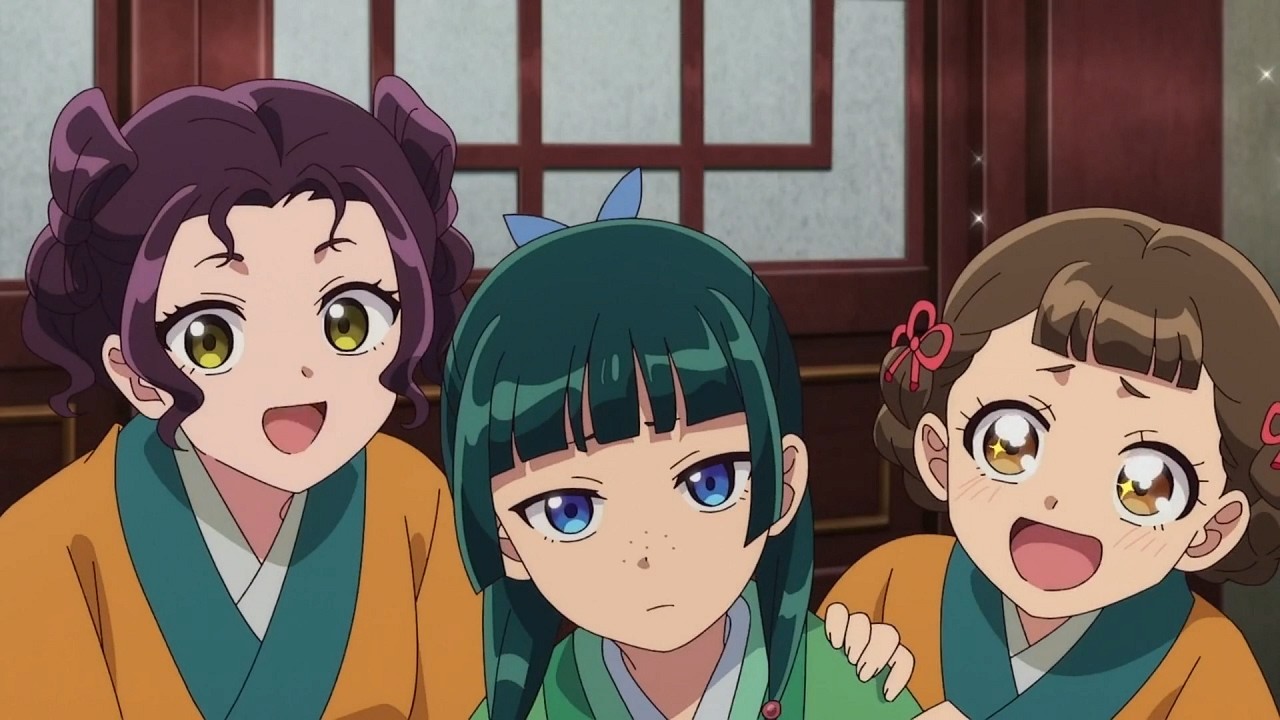 猫蘭翡】仲良し三人娘【薬屋のひとりごと】Three happy friendly girls