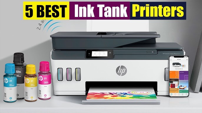 How to refill the ink tanks, HP Smart Tank 210, 520, 540, 580-590, 5100, HP Printers