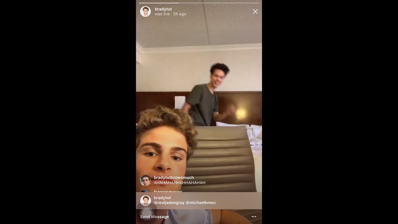 Brady Tutton Instagram Live (07.30.17) ABC Boy Band