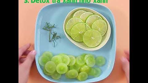 Công thức nước detox giảm cân