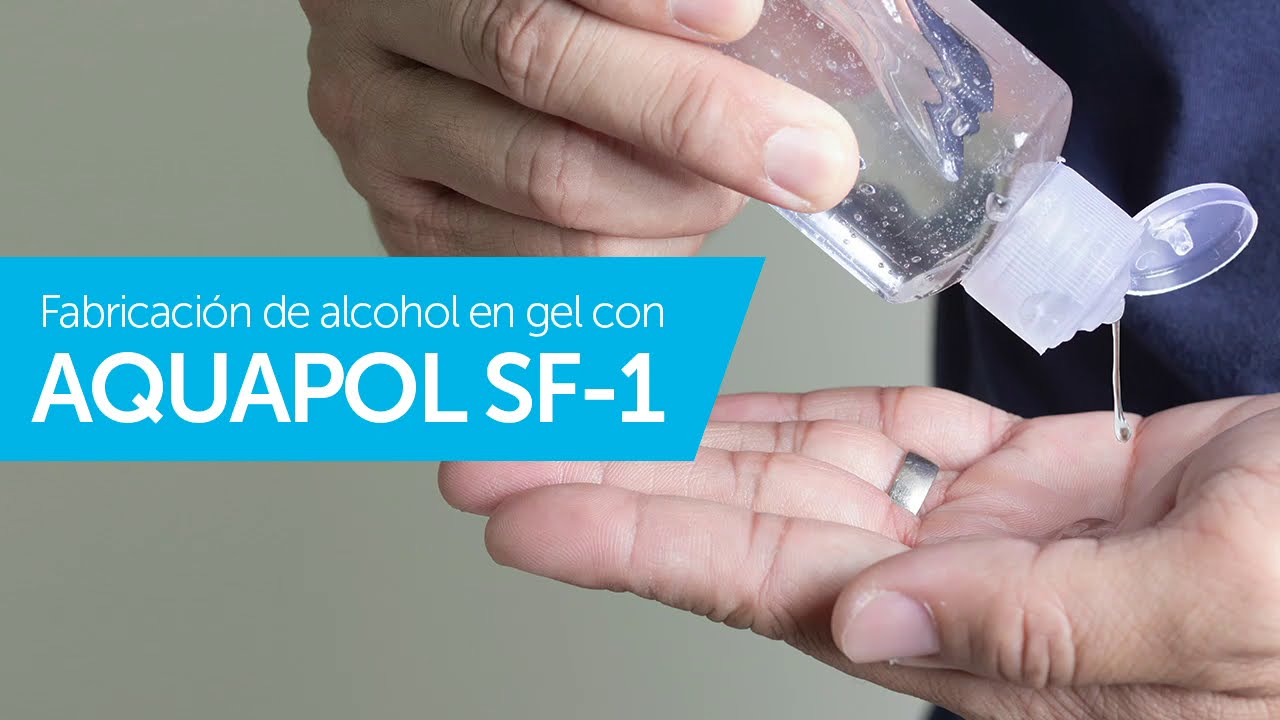 Fabricación de alcohol en gel con Aquapol SF-1 - YouTube