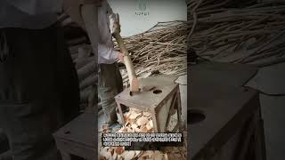 원목을 순식간에 조각내는 파쇄기 #worker #process #factory #tools #industry