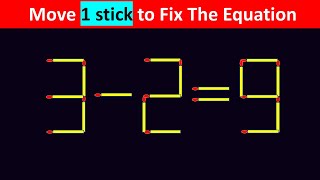 Matchstick Puzzle - Fix The Equation #matchstickpuzzle #simplylogical