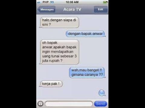 Balasan SMS yang Lucu "Gokil dan Kreatif" - YouTube