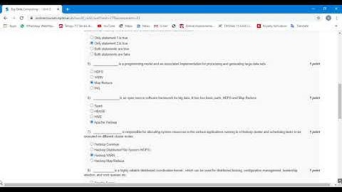 Big Data Computing Nptel Swayam Course Week 1 Assignment Answers