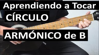 Como tocar el CIRCULO ARMONICO de B en guitarra. Ej. PÁGINA BLANCA (Parte 2)