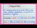 Definition of Conjunction with examples | What is Conjunction | Conjunction Definition
