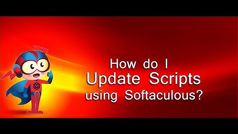 How to update scripts using Softaculous