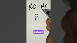# RAGINI name logo # Design # Next name #shorts # By Rajbir