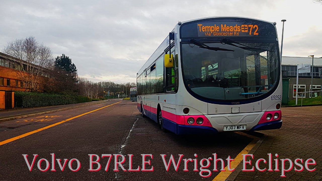 *Bristol Oddity* Volvo B7RLE Wright Eclipse (72 UWE to Bishopston) YJ07 ...
