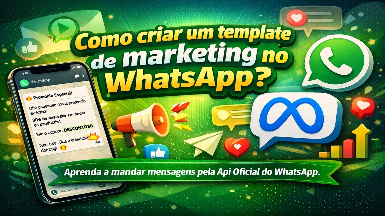 Como criar template de marketing WhatsApp (API Oficial)